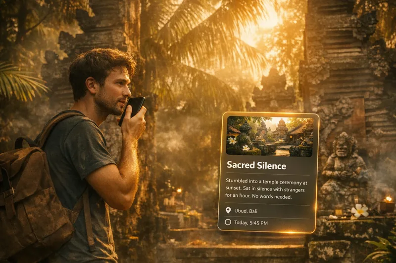 Whisper capture: Sacred Silence at a temple in Ubud, Bali